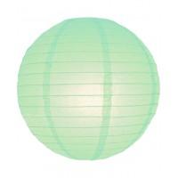 8" Paper Lantern Mint Regular Wire